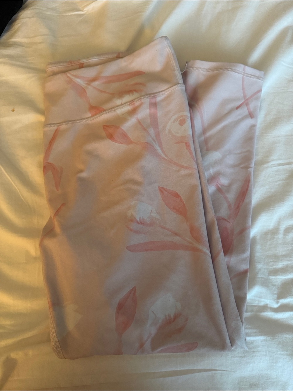 Fabletics Pink Floral Track Joggers